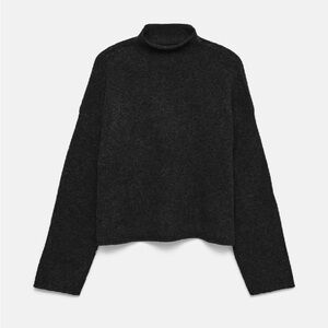 Vero Moda Charcoal Ribbed Sweater